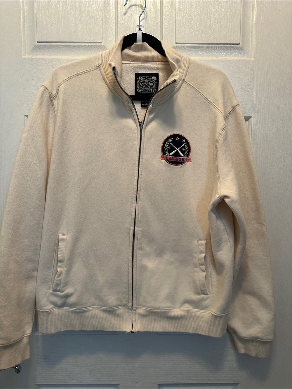 Lakegirl Cream Full-Zip Women's Hoodie Jacket